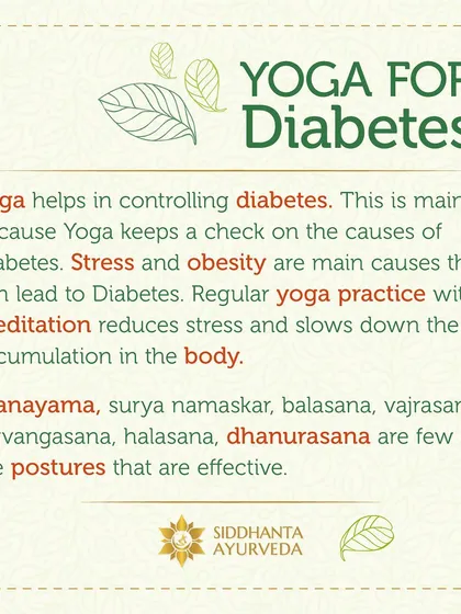 Yoga is a powerful tool for managing conditions often linked to obesity, like diabetes. By reducing stress and preventing fat accumulation, practices like Surya Namaskar and various asanas support the body's journey back to balance.