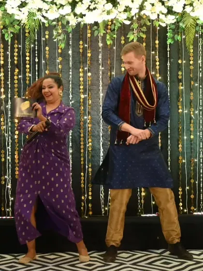 The joy is contagious. Teaching some Bollywood moves to international guests, who embraced the experience with so much enthusiasm. This is what a successful multicultural event looks like.