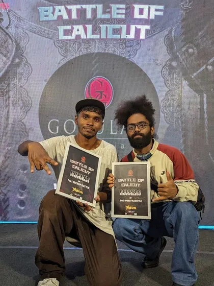 Proud to have placed runner up in the 2v2 open style battle with my brother Afraw at the Battle of Calicut. Team battles are all about chemistry and vibing together.