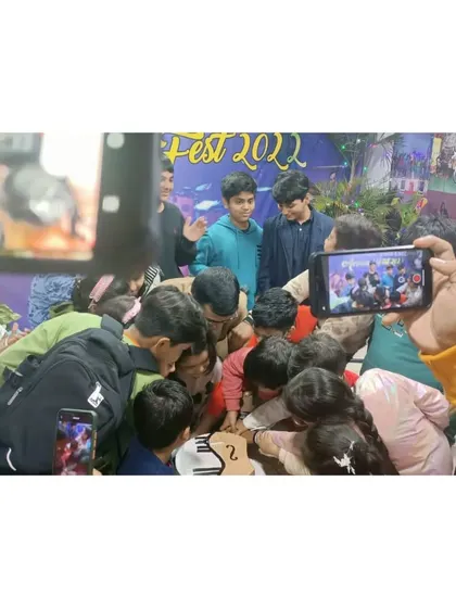 A candid shot from our 27th Annual Solo Fest, capturing the excitement of our students gathered for the celebration. These festivals are a highlight of our academic year.