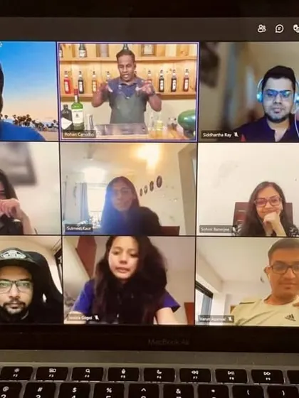 A snapshot of a fun Friday evening virtual cocktail session. A perfect way to kick off the weekend with a new skill.