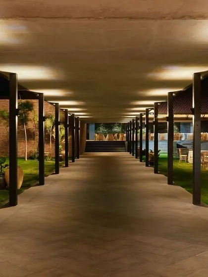 Turning architectural design into art at Samavana, the wedding venue.