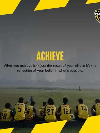 Achieve. What you achieve is a reflection of your belief in what's possible. We help turn football dreams into reality.