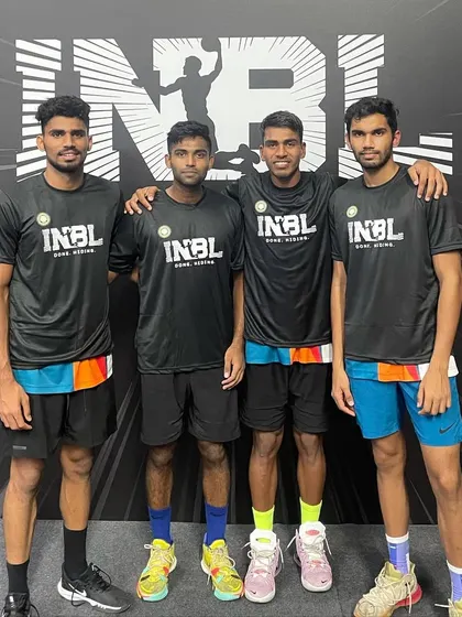 My 3x3 team at the INBL Bengaluru Open.