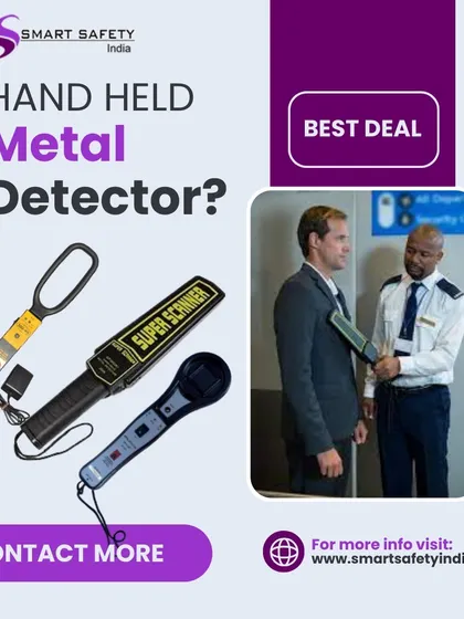 A look at our range of hand held metal detectors, including the popular Super Scanner model. These are essential for security guards at malls, railways, and airports to ensure public safety.