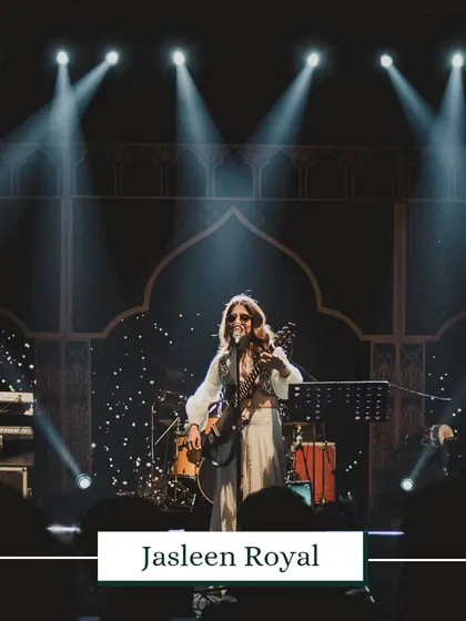 Radiant vibes and soulful tunes as Jasleen Royal graced our celebration with her musical magic. We curated this wedding day filled with love, laughter, and the enchantment of her live melodies.