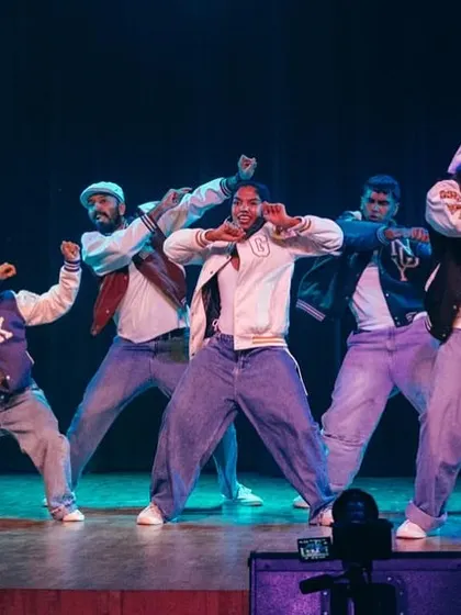 The "Hold Your Breath" crew in full formation. This performance was a testament to months of hard work, creative exploration, and the powerful bond of our dance team.