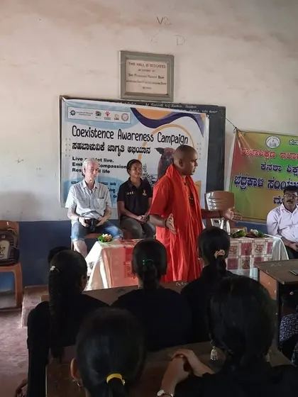 Our Coexistence Awareness Campaign in Gokarna brought together community leaders, spiritual guides, and students. This collaborative approach is key to promoting our message of compassion and One Health.