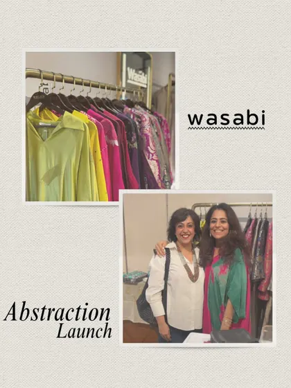 'Abstraction' is here. This image was a teaser for our collection launch, a celebration of form, flow, and imagination.