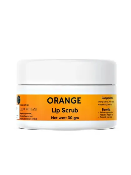 My Orange Lip Scrub gently exfoliates, helps reduce pigmentation, and heals chapped lips.