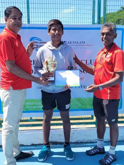 Another national-level win for Ishaan Yadlapalli at the AITA Nationals Boys U14 Super Series tennis tournament in Chennai. Consistency in winning major tournaments is a key goal of our athlete development program.