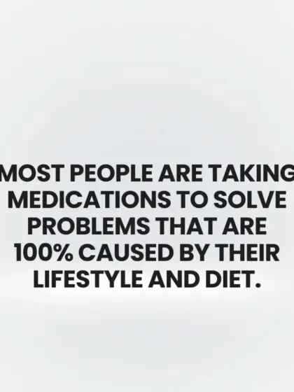 Most people are taking medications to solve problems that are 100% caused by their lifestyle and diet. I help you address the root cause.