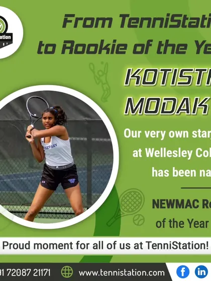We are incredibly proud to see our players succeed at the highest levels. Here is our star, Kotistha Modak, who was named NEWMAC Rookie of the Year 2025 at Wellesley College after her training with us.