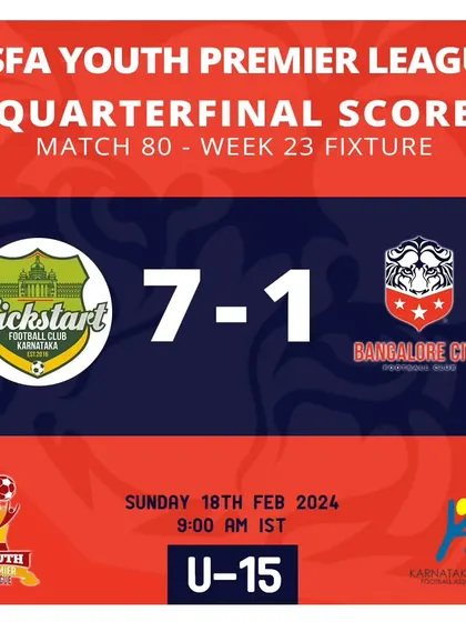 A tough result for our U15s in the KSFA YPL Quarterfinal. We learn and come back stronger.