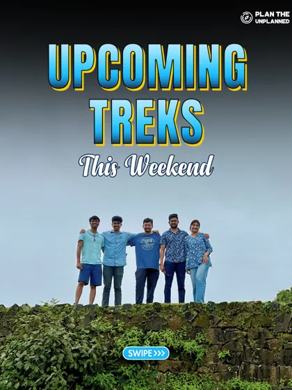Another "Upcoming Treks" announcement, this time with a group posing on an old stone wall.
