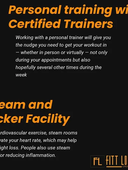 We offer resistance and strength training with certified trainers, along with facilities like steam and locker rooms to aid in recovery.