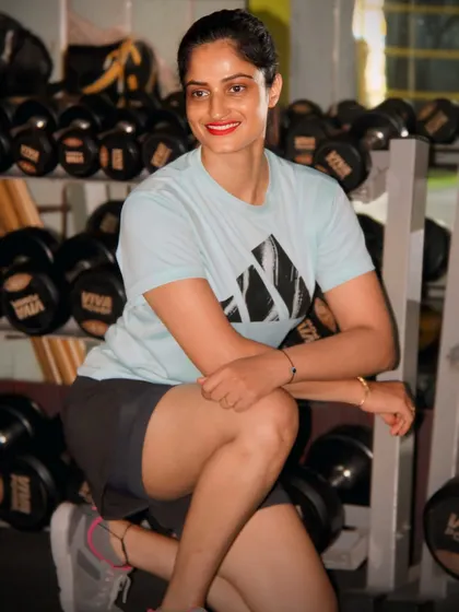 Taking a moment in front of the dumbbell rack. This is my happy place, surrounded by the tools for building strength.