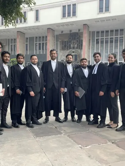 Our team of advocates at the Delhi High Court. We combine our strengths to provide comprehensive legal representation.