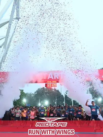 This is what a brand legacy looks like at ignition. Another view of the explosive start at the RedTape 10K at JLN Stadium. My events are designed for maximum visual impact, creating powerful imagery that echoes long after the race is over.