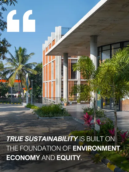 True sustainability in architecture rests on three pillars: environment, economy, and equity. This principle guides all our projects, including healthcare facilities. We design buildings that are not only energy-efficient and ecologically sensitive but also economically viable and accessible to all members of the community they serve.