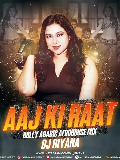 The official cover art for my "Aaj Ki Raat" Bolly-Arabic Afrohouse Mix. This visual represents the fusion of cultures and sounds that I love to create in my remixes.
