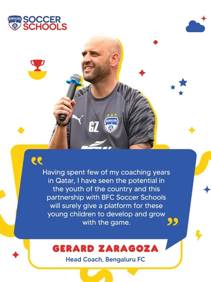 "I have seen the potential in the youth of the country." BFC Head Coach Gerard Zaragoza shares his excitement for our partnership in Qatar, a platform for young children to develop and grow.
