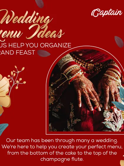 I am here to help you organize a grand feast with creative wedding menu ideas. My experienced team will help you craft the perfect menu from start to finish.