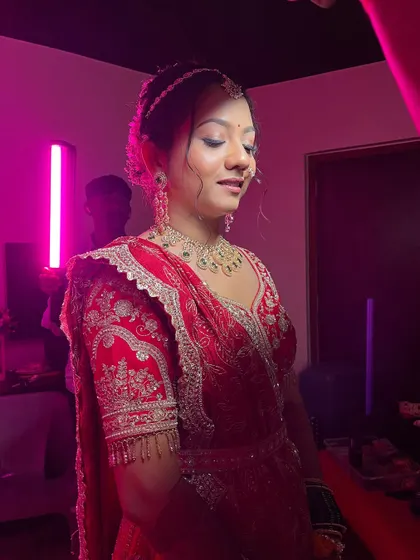 Another shot showing the makeup under different lighting conditions, proving its versatility.