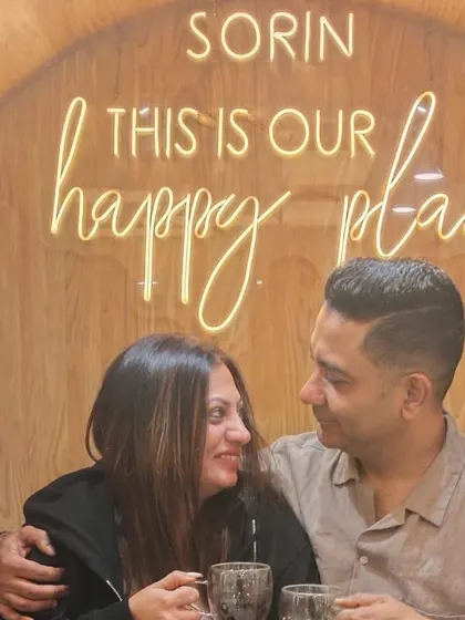 Sharing a smile at our "happy place". It's wonderful to see couples leave feeling refreshed and more connected than when they arrived.