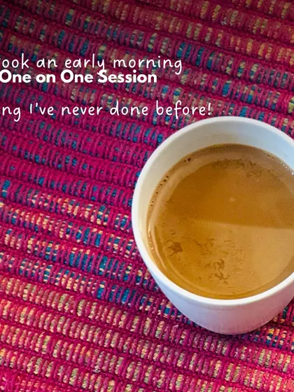 The session started with a simple cup of chai. It set the tone for a quiet, mindful morning of painting, something I had never done before but will now cherish forever.