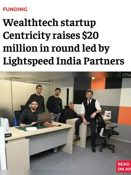 It's always rewarding to see my work featured in the press. This photo I took for Centricity Wealthtech was used in an article announcing their $20 million funding round.