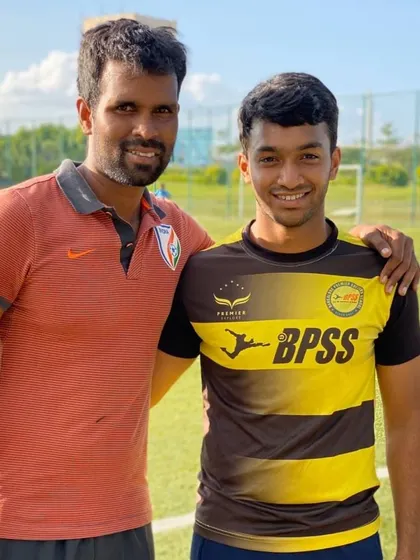 A proud moment for me with Akash Kola, celebrating his AIFF 'D' Coaching Certificate. I encourage my players to explore all aspects of the football industry.