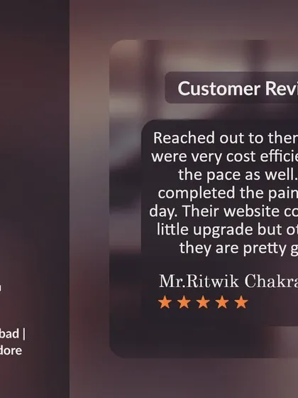This client was happy with our cost efficiency and the fast pace of our work, noting we completed the painting in just one day. We strive to provide quick and high-quality painting services for our customers.