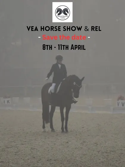 Save the date for our April VEA Horse Show & REL. We provide a full calendar of events for our riders and the wider equestrian community.