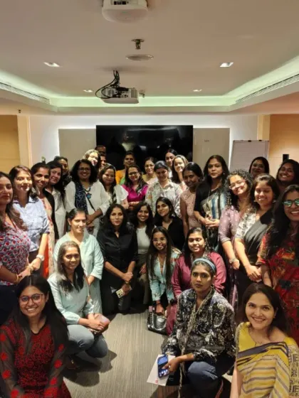 A wonderful group photo from the Godrej Women Entrepreneurship Program. My sessions are not just about talking; they are about creating a community where individuals feel supported and motivated to manifest their health and career dreams.