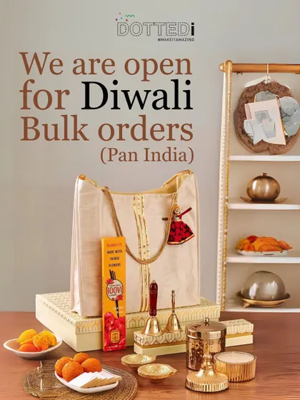 Announcing the start of the festive season, this image showcases a collection of my Diwali items, ready for bulk orders to be sent across India.