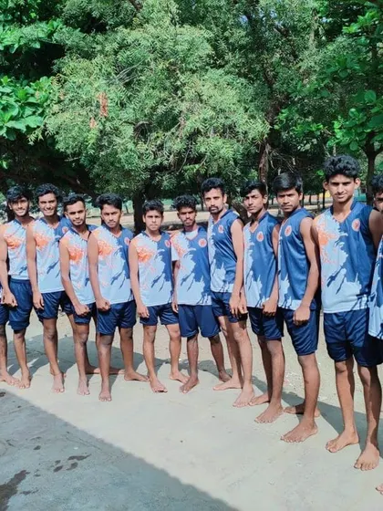 Our team, focused and ready before a big match. We build not just skill but also the mental toughness required for high-level competition.