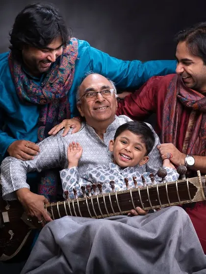 Another beautiful moment from our Gurupoornima photoshoot, celebrating my father's legacy as a musician and teacher.