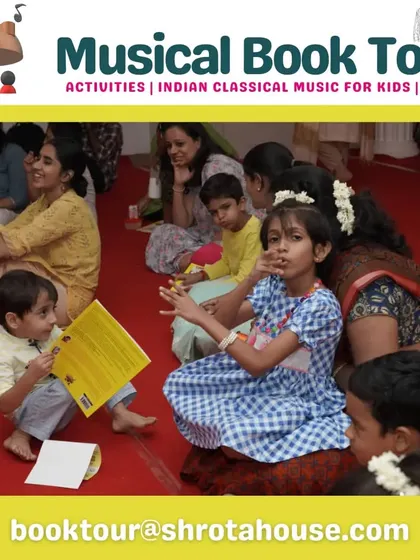 Children and parents completely absorbed in the story and music during our book tour. These sessions are designed to be intimate and highly interactive.