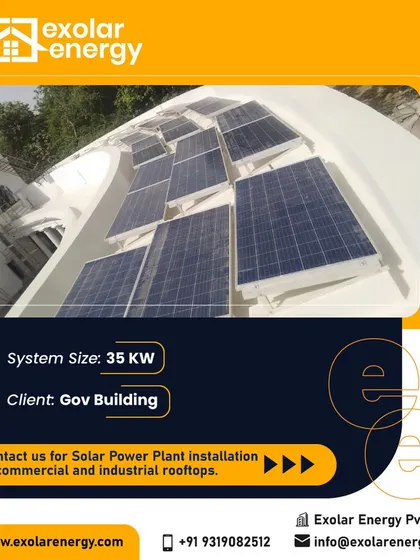 We are trusted by government entities to deliver reliable energy solutions, like this 35 kW solar system installed on a government building.