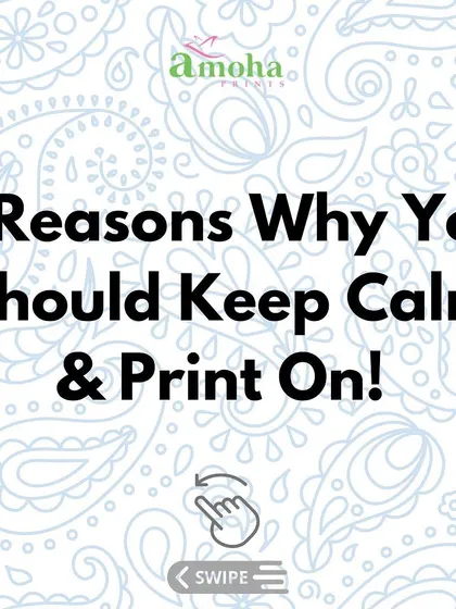 (Image) A final reminder to keep calm and print on. I hope these reasons inspire you to give this wonderful craft a try.