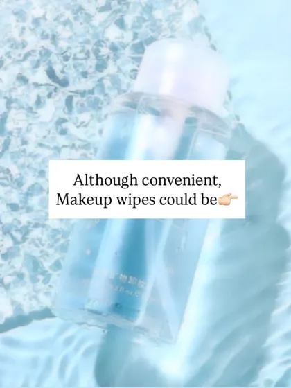 Although convenient, makeup wipes can be harsh on the skin and often fail to remove all impurities.