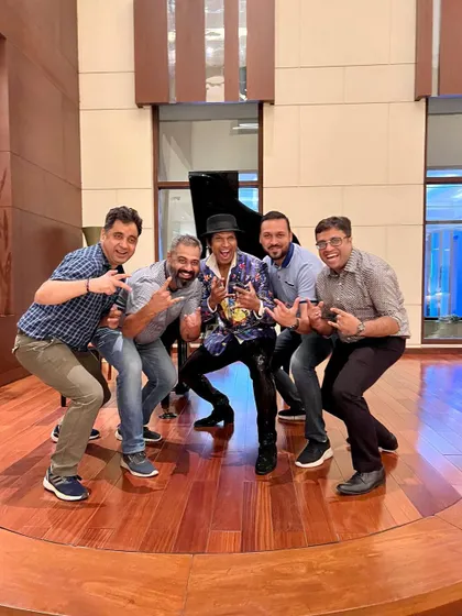 Having some fun backstage with the bosses from Maruti Suzuki. It's amazing when clients feel like part of the gang by the end of the night.