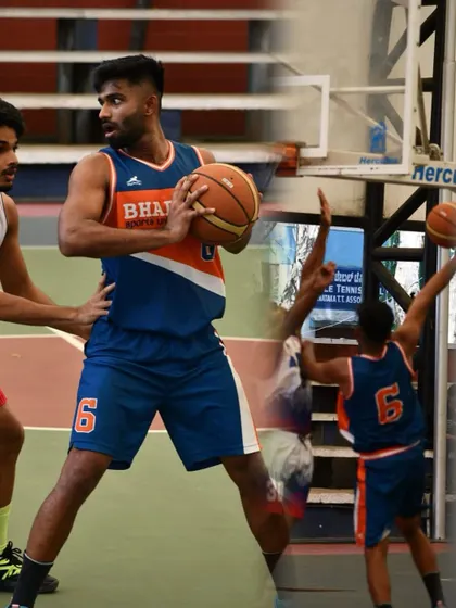 Getting into position in the post during a State 'A' Division game.