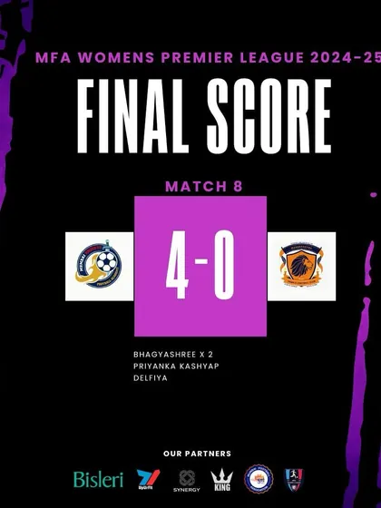 A solid 4-0 win in match 8 of the MFA Women's Premier League.