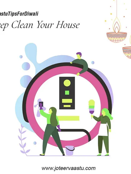 Deep cleaning your house before Diwali is essential for a smooth flow of energy. A clean, clutter-free home is believed to attract the blessings of Goddess Laxmi.