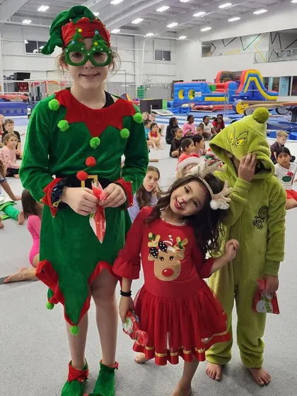 Elves, reindeer, and the Grinch all came out to play! We love seeing the creative costumes kids wear to our themed holiday parties.