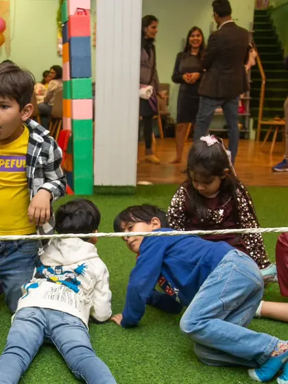 How low can you go? The limbo is always a party favorite, challenging kids to bend and shuffle their way under the rope.
