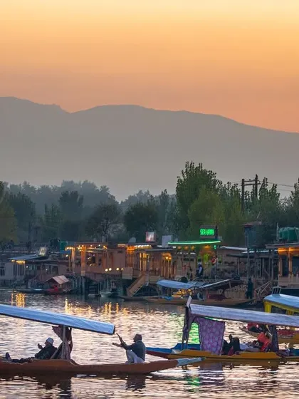 A sunset shikara ride on Dal Lake in Srinagar. Kashmir truly lived up to its reputation as one of the prettiest regions of India.