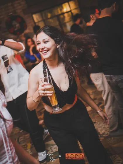 A repeat shot capturing the pure joy of dancing at SORO, Goa.
